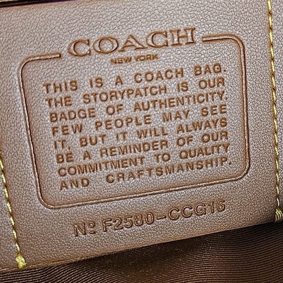 NWT Coach Small Finn Crossbody Bag CCG16 Caramel Sable Suede Signature + Pouch - Picture 16 of 17